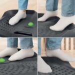 Leitz Active Alfombrilla Antifatiga - Diseñada para Mantenerte en Movimiento y Comodo - Varias Zonas de Masaje y Bola Extraible - Superficie con Textura de Espuma de Poliuretano Acolchada - Color Gris - immagine 2