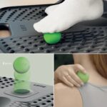 Leitz Active Alfombrilla Antifatiga - Diseñada para Mantenerte en Movimiento y Comodo - Varias Zonas de Masaje y Bola Extraible - Superficie con Textura de Espuma de Poliuretano Acolchada - Color Gris - immagine 5
