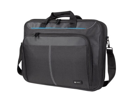 Natec Doberman Maletin para Portatiles de 15.6" - Sistema Anti-Impactos - Resistente a la Abrasion - Gran Capacidad - Color Negro