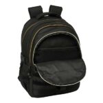 Safta Munich Mochila para Portatil hasta 15.6" - Bolsillo Trasero Antirrobo - Cremallera Bidireccional - Transpirable - Ergonomica - Acolchada - 34x46x15cm - Color Negro y Azul - immagine 4