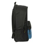 Safta Munich Mochila para Portatiles hasta 15.6" - Bolsillo para Tablet hasta 11" - Antirrobo - Asa de Mano - Conector USB - Cremallera - Doble Tirador - Acolchada - 31x44x18cm - Color Negro y Azul - immagine 4