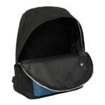 Safta Munich Mochila para Portatiles hasta 15.6" - Bolsillo para Tablet hasta 11" - Antirrobo - Asa de Mano - Conector USB - Cremallera - Doble Tirador - Acolchada - 31x44x18cm - Color Negro y Azul - immagine 5