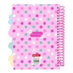 Safta Minnie Mouse Minty Bloc de Notas - Formato A5 - 80 Hojas de 80 g/m2 - Espiral - Tapas Duras - 4 Separadores Interiores - 14.8x2.1cm - Color Rosa - immagine 2