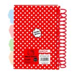 Safta Hello Kitty Bloc de Notas - Formato A6 - 80 Hojas de 80 g/m2 - Espiral - Tapas Duras - 4 Separadores Interiores - 10.5x14.8cm - Color Rojo y Blanco - immagine 2