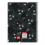 Safta Minecraft Screen Libreta con Espiral - Formato Cuarto - 80 Hojas de 80g/m2 - Cuadricula 4x4mm - Tapas Duras Glasofonadas - 15.5x22x1cm - Color Negro - immagine 2