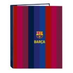 Safta F.C.Barcelona 1ª Equipacion 26/27 Carpeta de 4 Anillas de 25mm - Formato Folio - Tapas Duras Forradas - 26.5x33x4cm - Color Rojo y Azul
