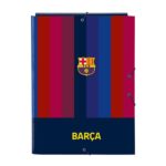 Safta F.C.Barcelona 1ª Equipacion 26/27 Carpeta de 3 Solapas - Formato Folio - Cierre con Gomas Elasticas - Tapas Duras Forradas - 26x33.5x2.5cm - Color Rojo y Azul