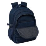 Safta F.C.Barcelona 1ª Equipacion 26/27 Mochila para Portatil hasta 15.6" - Bolsillo Trasero Antirrobo - Cremallera Bidireccional - Transpirable - Ergonomica - 34x46x15cm - Color Azul Noche - immagine 4