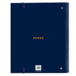 Safta F.C.Barcelona 1ª Equipacion 26/27 Carpeta de 4 Anillas de 35mm - Recambio de 100 Hojas A4 - Cuadricula de 5x5mm - 80g/m2 - Separadores Internos - Goma Elastica - 27x32x3.5cm - Color Azul Marino - immagine 2