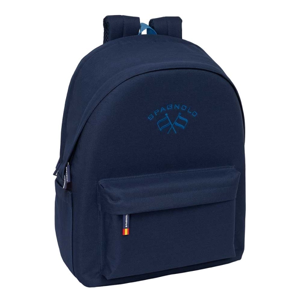 Safta Spagnolo Mochila para Portatiles hasta 15.6" - Bolsillo para Tablet hasta 11" - Antirrobo - Asa de Mano - Conector USB - Cremallera - Doble Tirador - Acolchada - 31x44x18cm - Color Azul Noche Safta Spagnolo Mochila para Portatiles hasta 15.6" - Bolsillo para Tablet hasta 11" - Antirrobo - Asa de Mano - Conector USB - Cremallera - Doble Tirador - Acolchada - 31x44x18cm - Color Azul Noche