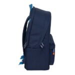 Safta Spagnolo Mochila para Portatiles hasta 15.6" - Bolsillo para Tablet hasta 11" - Antirrobo - Asa de Mano - Conector USB - Cremallera - Doble Tirador - Acolchada - 31x44x18cm - Color Azul Noche - immagine 4