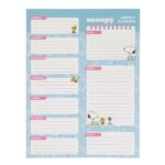 Safta Snoopy Planificador Semanal - 50 Paginas - 100 g/m2 - 19x25.5cm - Colores Surtidos