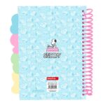 Safta Snoopy Bloc de Notas - Formato A5 - 80 Hojas de 80 g/m2 - Espiral - Tapas Duras - 4 Separadores Interiores - 14.8x2.1cm - Color Azul Claro - immagine 2