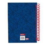 Safta Spider-Man Bloc de Notas - Formato A5 - 80 Hojas de 80 g/m2 - Espiral - Tapas Duras - 4 Separadores Interiores - 14.8x2.1cm - Color Azul Marino - immagine 2
