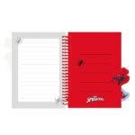Safta Spider-Man Bloc de Notas - Formato A5 - 80 Hojas de 80 g/m2 - Espiral - Tapas Duras - 4 Separadores Interiores - 14.8x2.1cm - Color Azul Marino - immagine 4