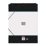 Safta Real Madrid Equipacion 26/27 Carpeta de 3 Solapas - Formato Folio - Cierre con Gomas Elasticas - Tapas Duras Forradas - 26x33.5x2.5cm - Color Blanco y Negro - immagine 2