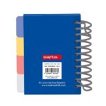 Safta Real Madrid Equipacion 26/27 Bloc de Notas - Formato A7 - 80 Hojas de 80 g/m2 - Espiral - Tapas Duras - 4 Separadores Interiores - 7.4x10.5cm - Color Blanco - immagine 2