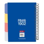 Safta Real Madrid Equipacion 26/27 Bloc de Notas - Formato A5 - 80 Hojas de 80 g/m2 - Espiral - Tapas Duras - 4 Separadores Interiores - 14.8x2.1cm - Color Blanco - immagine 2