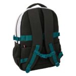 Safta Real Madrid Equipacion 26/27 Mochila para Portatil hasta 15.6" - Bolsillo Trasero Antirrobo - Cremallera Bidireccional - Transpirable - Ergonomica - 34x46x15cm - Color Blanco y Negro - immagine 2