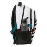 Safta Real Madrid Equipacion 26/27 Mochila para Portatil hasta 15.6" - Bolsillo Trasero Antirrobo - Cremallera Bidireccional - Transpirable - Ergonomica - 34x46x15cm - Color Blanco y Negro - immagine 3