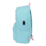 Safta Munich Sky Mochila para Portatiles hasta 15.6" - Bolsillo para Tablet hasta 11" - Antirrobo - Asa de Mano - Conector USB - Cremallera - Doble Tirador - Acolchada - 31x44x18cm - Color Azul Pastel - immagine 3