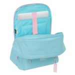 Safta Munich Sky Mochila para Portatiles hasta 15.6" - Bolsillo para Tablet hasta 11" - Antirrobo - Asa de Mano - Conector USB - Cremallera - Doble Tirador - Acolchada - 31x44x18cm - Color Azul Pastel - immagine 5
