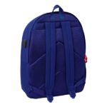 Safta Atletico de Madrid Mochila para Portatiles hasta 15.6" - Bolsillo para Tablet hasta 11" - Antirrobo - Asa de Mano - Conector USB - Doble Tirador - Acolchada - 31x44x18cm - Color Azul Marino - immagine 2