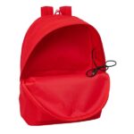 Safta Sevilla FC Mochila para Portatiles hasta 15.6" - Bolsillo para Tablet hasta 11" - Antirrobo - Asa de Mano - Conector USB - Cremallera - Doble Tirador - Acolchada - 31x44x18cm - Color Rojo - immagine 4