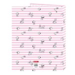 Safta Snoopy Carpeta de 4 Anillas de 25mm - Formato Folio - Tapas Duras Forradas - 26.5x33x4cm - Color Rosa - immagine 2
