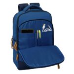 Safta el Pulpo Mochila para Portatiles hasta 15.6" - Portabotellas - Cremallera con Doble Tirador - Bolsillo para Tablet hasta 10.6" - Conector USB - Acolchada - 29x44x15cm - Color Azul Marino - immagine 5