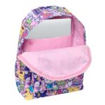 Safta Hello Kitty and Friends Mochila para Portatiles hasta 14.1" - Portabotellas - Cremallera con Doble Tirador - Asa de Mano - Bolsillo Frontal - Acolchada - 31x43x13cm - Color Rosa - immagine 4