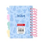Safta Stitch Bloc de Notas - Formato A7 - 80 Hojas de 80 g/m2 - Espiral - Tapas Duras - 4 Separadores Interiores - 7.4x10.5cm - Color Azul Pastel - immagine 2