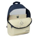 Safta el Pulpo Mochila para Portatiles hasta 14.1" - Bolsillo para Tablet hasta 10.6" - Asa de Mano - Bolsillo Frontal - Acolchada - 31x41x16cm - Color Beige - immagine 4