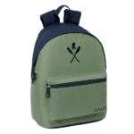 Safta el Pulpo Mochila para Portatiles hasta 14.1" - Bolsillo para Tablet hasta 10.6" - Asa de Mano - Bolsillo Frontal - Acolchada - 31x41x16cm - Color Verde