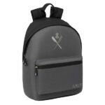 Safta el Pulpo Mochila para Portatiles hasta 14.1" - Bolsillo para Tablet hasta 10.6" - Asa de Mano - Bolsillo Frontal - Acolchada - 31x41x16cm - Color Gris