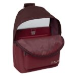 Safta el Pulpo Mochila para Portatiles hasta 14.1" - Bolsillo para Tablet hasta 10.6" - Asa de Mano - Bolsillo Frontal - Acolchada - 31x41x16cm - Color Burdeos - immagine 4
