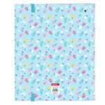 Safta Blackfit8 Petalos Carpeta de 4 Anillas de 35mm - Recambio de 100 Hojas A4 - Cuadricula de 5x5mm - 80g/m2 - Separadores Internos - Goma Elastica - 27x32x3.5cm - Color Azul Claro - immagine 2