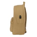 Safta Basic Mochila para Portatiles hasta 15.6" - Antirrobo - Bolsillo para Tablet hasta 11" - Asa de Mano - Conector USB - Acolchada - 31x44x18cm - Color Marron - immagine 3