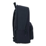Safta Basic Mochila para Portatiles hasta 15.6" - Bolsillo para Tablet hasta 11" - Antirrobo - Asa de Mano - Conector USB - Cremallera - Doble Tirador - Acolchada - 31x44x18cm - Color Azul Oscuro - immagine 4