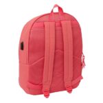 Safta Basic Marsala Mochila para Portatiles hasta 15.6" - Bolsillo para Tablet hasta 11" - Antirrobo - Asa de Mano - Conector USB - Cremallera - Doble Tirador - Acolchada - 31x44x18cm - Color Coral - immagine 2
