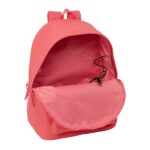 Safta Basic Marsala Mochila para Portatiles hasta 15.6" - Bolsillo para Tablet hasta 11" - Antirrobo - Asa de Mano - Conector USB - Cremallera - Doble Tirador - Acolchada - 31x44x18cm - Color Coral - immagine 5