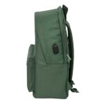 Safta Spagnolo Mochila para Portatiles hasta 15.6" - Antirrobo - Bolsillo para Tablet hasta 11" - Asa de Mano - Conector USB - Acolchada - 31x44x18cm - Color Verde Oscuro - immagine 3