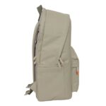 Safta Spagnolo Mochila para Portatiles hasta 15.6" - Bolsillo para Tablet hasta 11" - Antirrobo - Asa de Mano - Conector USB - Cremallera - Doble Tirador - Acolchada - 31x44x18cm - Color Marron Claro - immagine 4