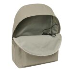 Safta Spagnolo Mochila para Portatiles hasta 15.6" - Bolsillo para Tablet hasta 11" - Antirrobo - Asa de Mano - Conector USB - Cremallera - Doble Tirador - Acolchada - 31x44x18cm - Color Marron Claro - immagine 5