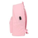 Safta Spagnolo Mochila para Portatiles hasta 15.6" - Antirrobo - Bolsillo para Tablet hasta 11" - Asa de Mano - Conector USB - Acolchada - 31x44x18cm - Color Rosa - immagine 3