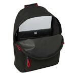 Safta Sevilla FC Mochila para Portatiles hasta 14.1" - Bolsillo para Tablet hasta 10.6" - Asa de Mano - Bolsillo Frontal - Acolchada - 31x41x16cm - Color Negro - immagine 4