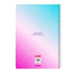 Safta K-Pop Demon Hunters Libreta con Espiral - Formato Folio - 80 Hojas de 80g/m2 - Cuadricula 4x4mm - Tapas Duras Glasofonadas - 21.5x31x1cm - Multicolor - immagine 2
