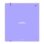 Safta K-Pop Demon Hunters Carpeta de 4 Anillas de 35mm - Recambio de 100 Hojas A4 - Cuadricula de 5x5mm - 90g/m2 - Separadores Internos - Goma Elastica - 27x32x4cm - Color Lavanda - immagine 2