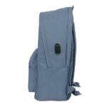 Safta el Ganso Basics Mochila para Portatiles hasta 15.6" - Antirrobo - Bolsillo para Tablet hasta 11" - Asa de Mano - USB - Cremallera - Doble Tirador - Acolchada - 31x44x18cm - Color Azul Azafata - immagine 3