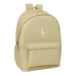 Safta el Ganso Basics Mochila para Portatiles hasta 15.6" - Bolsillo para Tablet hasta 11" - Antirrobo - Asa de Mano - Conector USB - Cremallera - Doble Tirador - Acolchada - 31x44x18cm - Color Arena